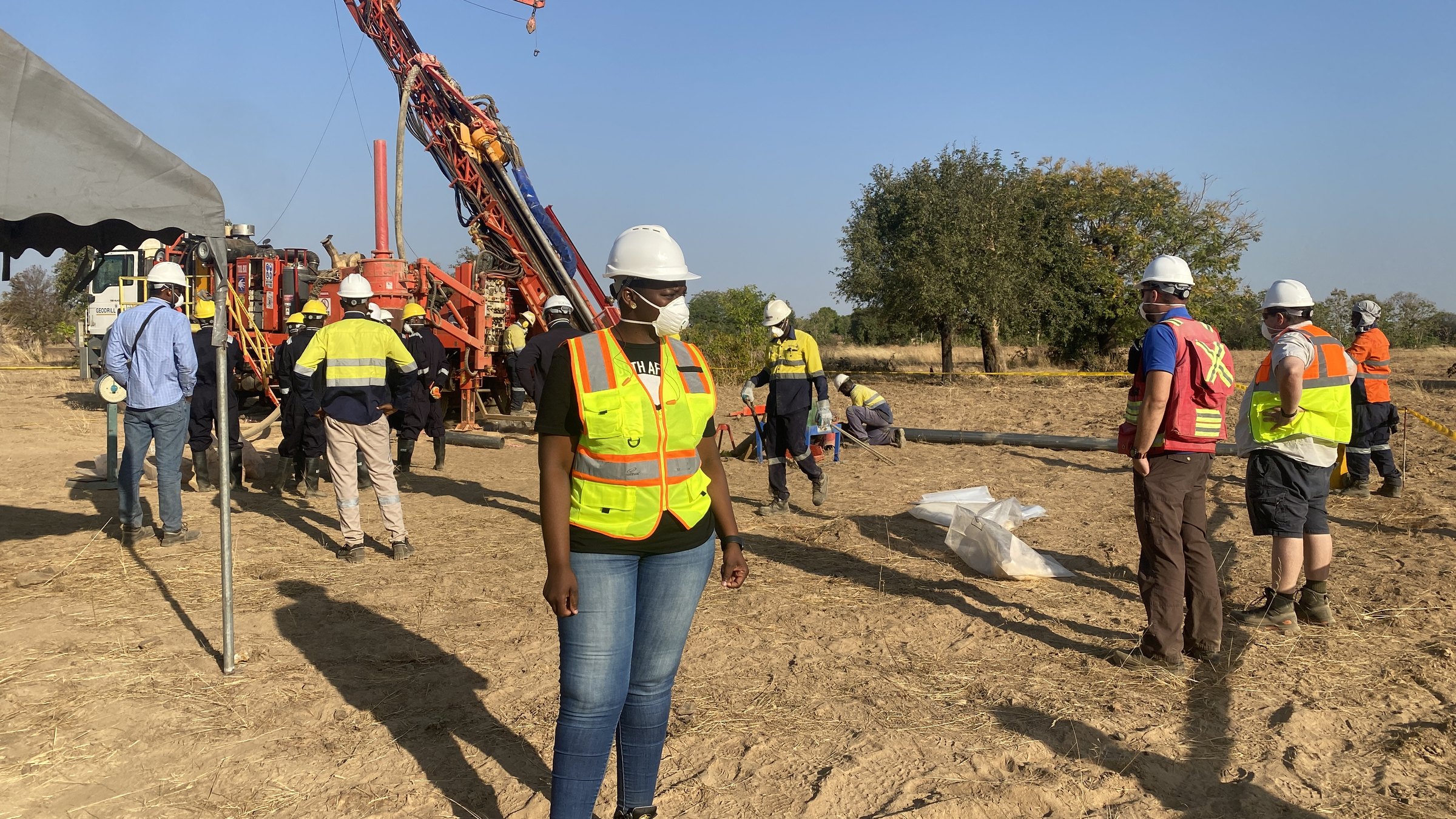 Drill site visit, Wa gold project, Ghana